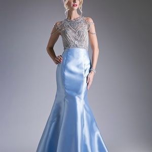 Light blue prom dress